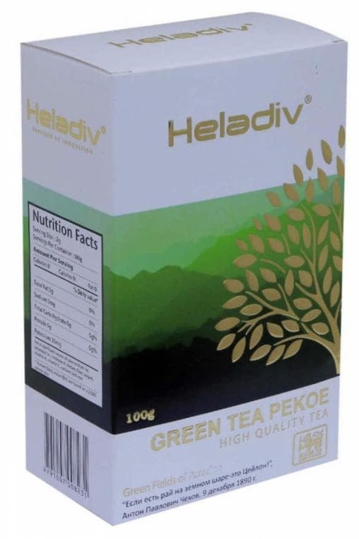 Чай зелёный Heladiv PEKOE листовой 100 г