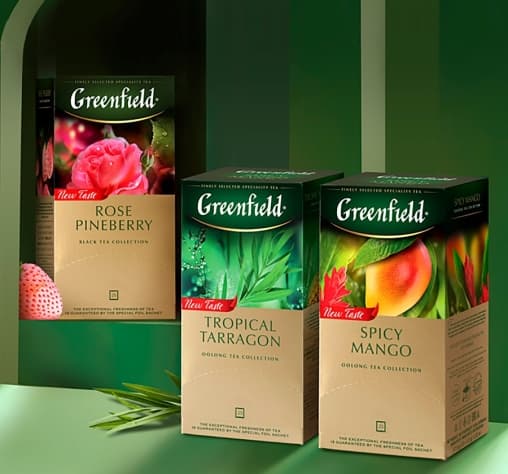 Чай черный Greenfield Rose Pineberry 25 пак. × 1,5 г