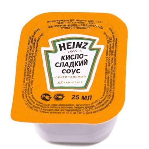 Соус Heinz Кисло-сладкий порционный 25 мл