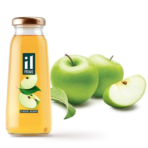 IL Primo 100% сок Зеленое яблоко осветленный 200 мл стекло