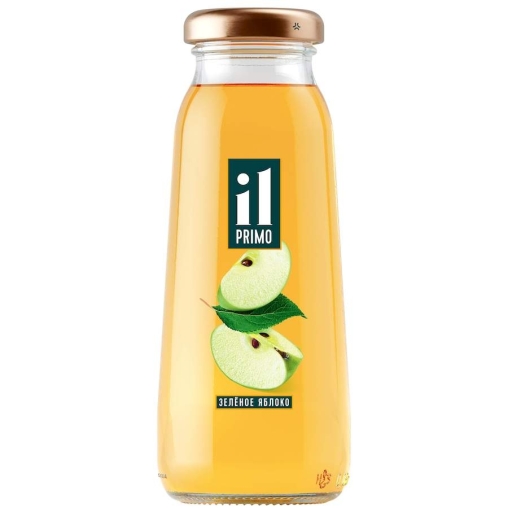IL Primo 100% сок Зеленое яблоко осветленный 200 мл стекло