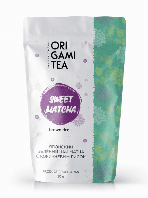 Японский чай ORIGAMI TEA Sweet matcha с рисом 50 г
