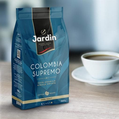 Кофе в зернах Jardin Colombia Supremo 1000 г