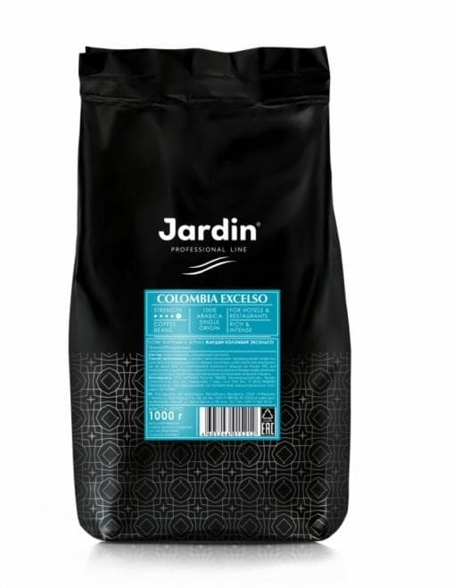 Кофе в зернах Jardin Colombia Excelso HoReCa 1000 г (1кг)