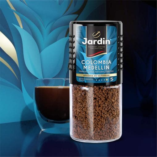 Кофе растворимый Jardin Colombia Medellin стекл. банка 95 г