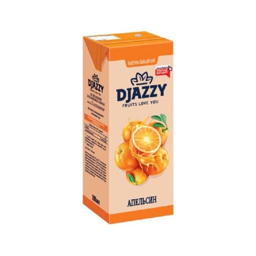 Сок Djazzy Апельсин 200мл тетрапак