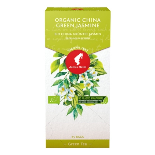 Чай Зеленый жасмин Julius Meinl пакетированный премиум органик 25 пак.