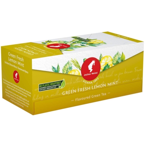 Чай зеленый Julius Meinl Лимонный фреш пакетированный премиум 25 пак.
