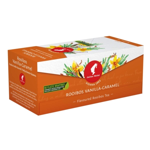 Чай травяной Julius Meinl Ройбуш Ваниль Карамель пакетированный премиум 25 пак.