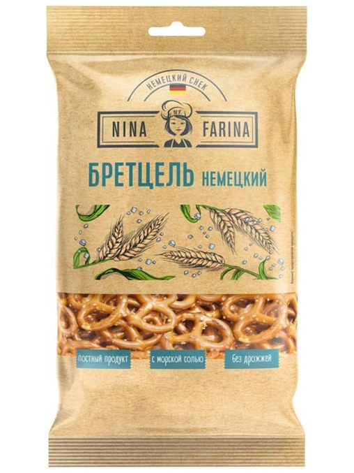 NINA FARINA бретцель немецкий с морской солью 90 г