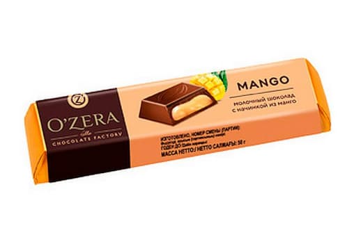Батончик шоколадный O"Zera Манго 50 г