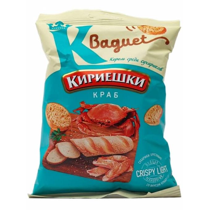 Сухарики Кириешки Baguet Краб 50 г