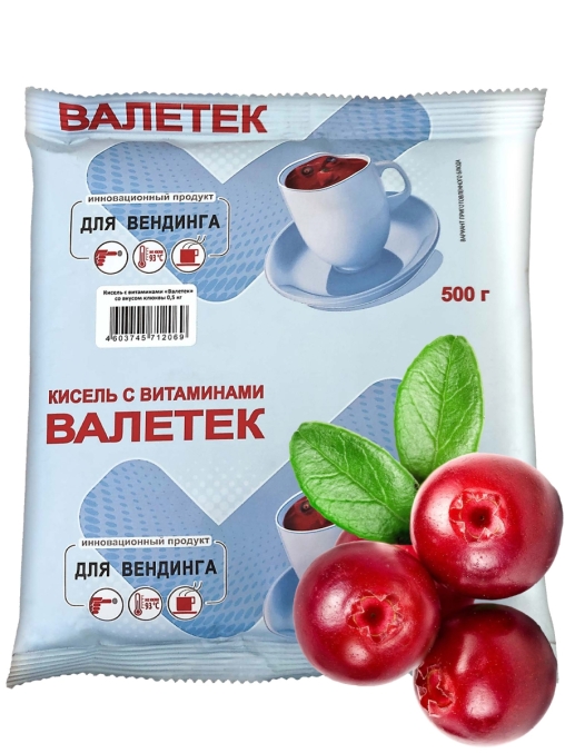 Кисель Валетек Клюква 500 г