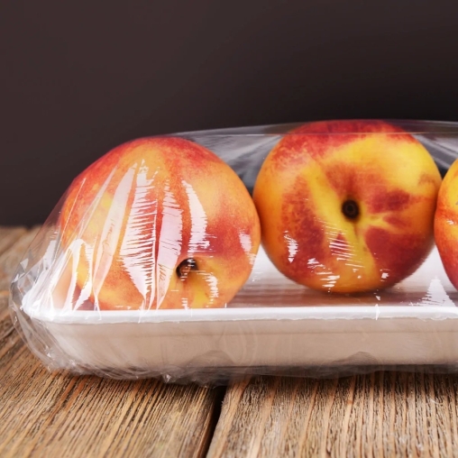 Пищевая полиэтиленовая пленка Десногор 450 мм × 200 м толщиной 7 мкм ОСОБО ПРОЧНАЯ