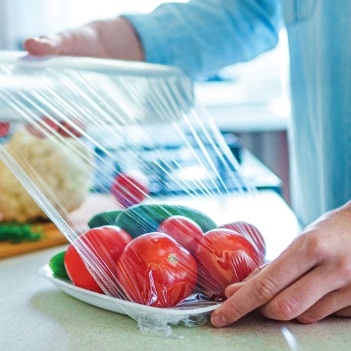 Пищевая полиэтиленовая пленка 300 мм × 140 м толщиной 5.5 мкм