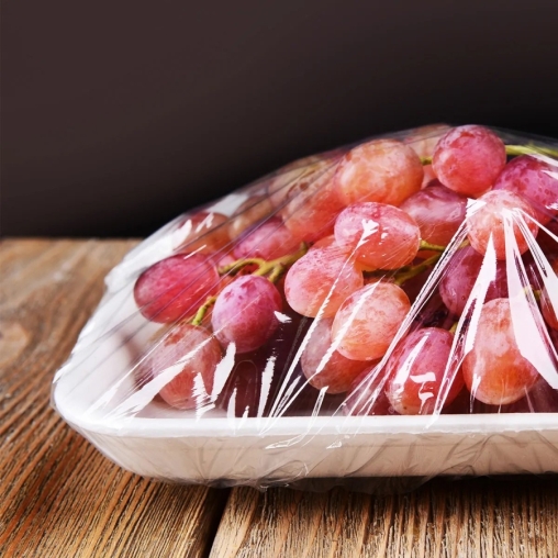 Пищевая полиэтиленовая пленка Десногор 450 мм × 200 м толщиной 7 мкм ОСОБО ПРОЧНАЯ