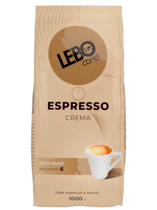 Кофе в зернах LEBO Espresso CREMA 1000 г