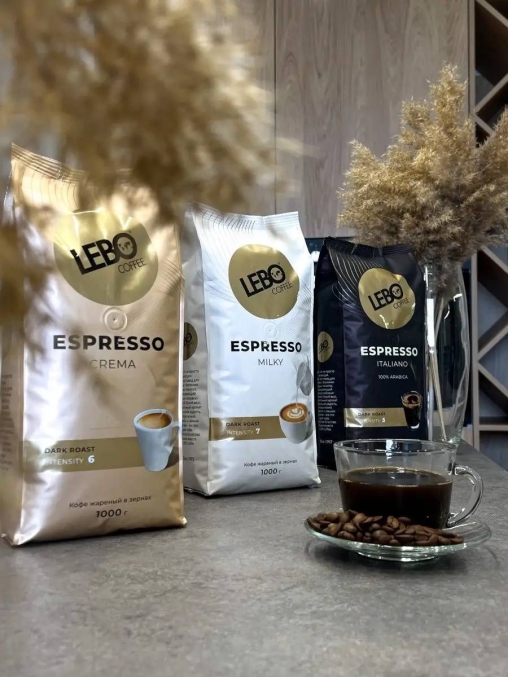 Кофе в зернах LEBO Espresso ITALIANO 1000 г