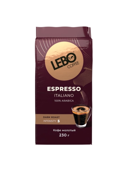 Кофе молотый LEBO Espresso ITALIANO 230 г