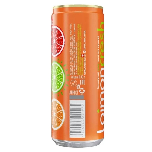 Газированный напиток Laimon Fresh Мандарин Лайм Сицилийский апельсин 330 мл ж/б
