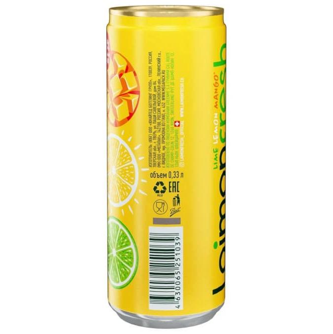 Газированный напиток Laimon Fresh Mango 330 мл ж/б