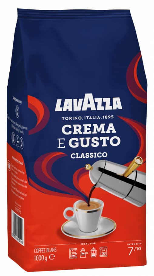 Кофе в зернах Lavazza CREMA e GUSTO Classico 1000 г