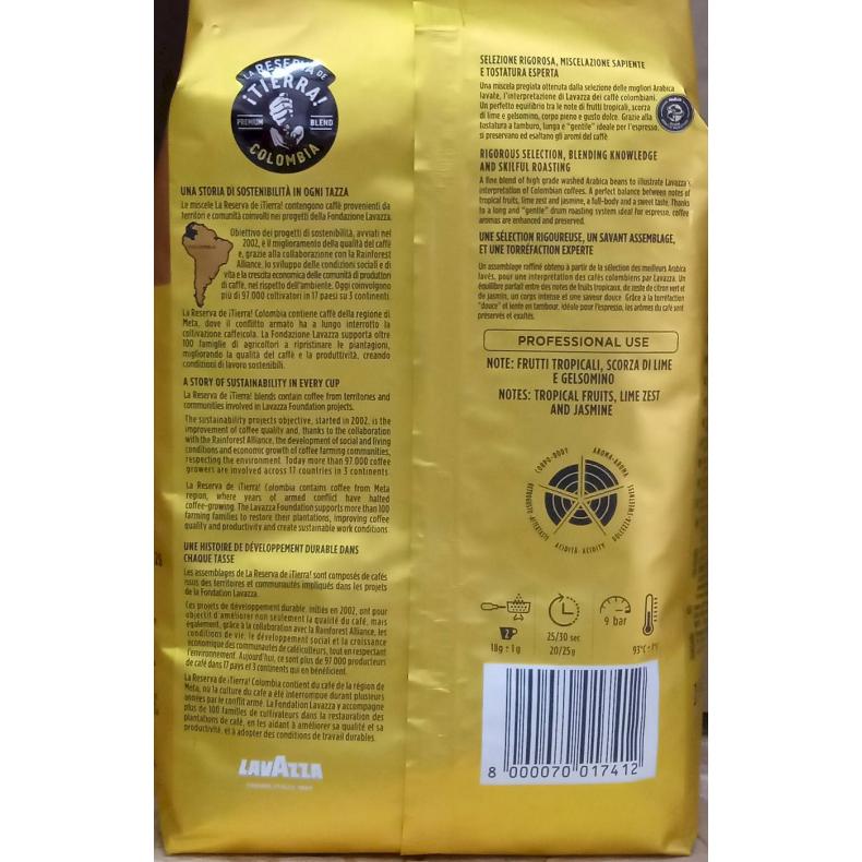 Кофе в зернах Lavazza ¡TIERRA! Colombia 1000 г