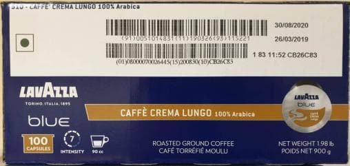 Кофейные капсулы Lavazza Blue Caffe Crema Lungo 9 г
