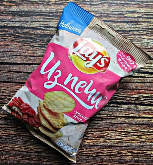 Чипсы Лейс LAYS из печи Королевский Краб 85г