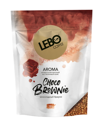 Кофе сублимированный ароматизированный LEBO Choco Brownie 70 г дой-пак