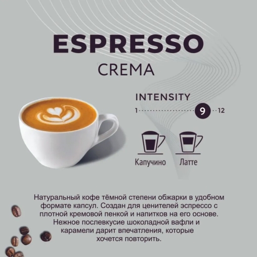 Кофе-капсулы Nespresso LEBO Espresso CREMA банка