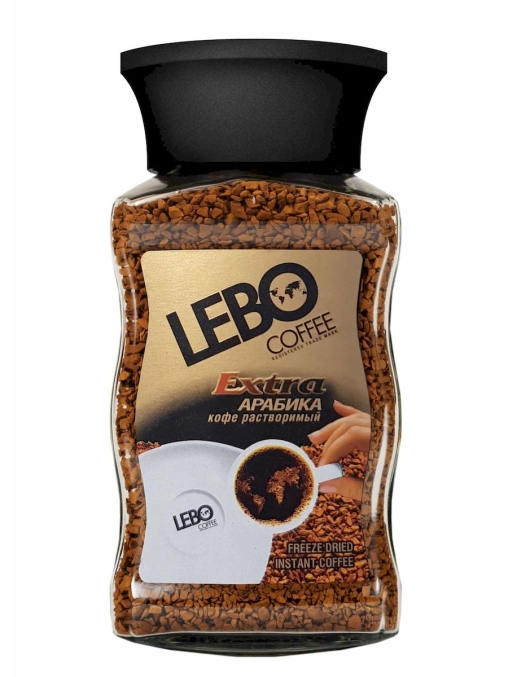 Кофе растворимый сублимированный LEBО EXTRA 100 г стекло