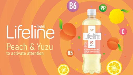 Напиток витаминизированный Life Line Light FOCUS Персик Юдзу негазированный 500 мл ПЭТ