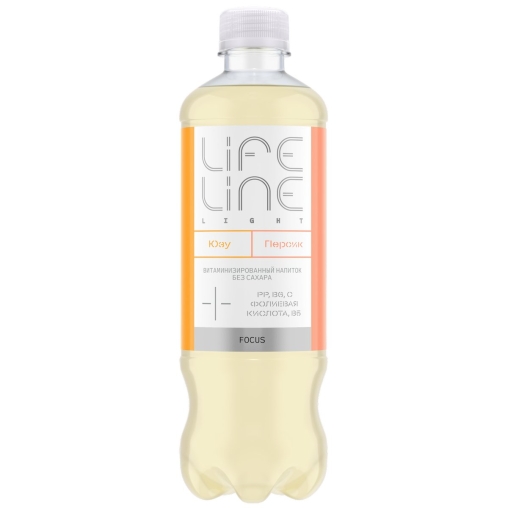 Напиток витаминизированный Life Line Light FOCUS Персик Юдзу негазированный 500 мл ПЭТ