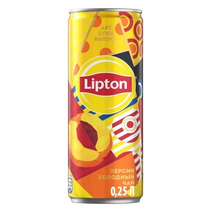 Чай Lipton Ice Tea Peach Персик 250 мл ж/б