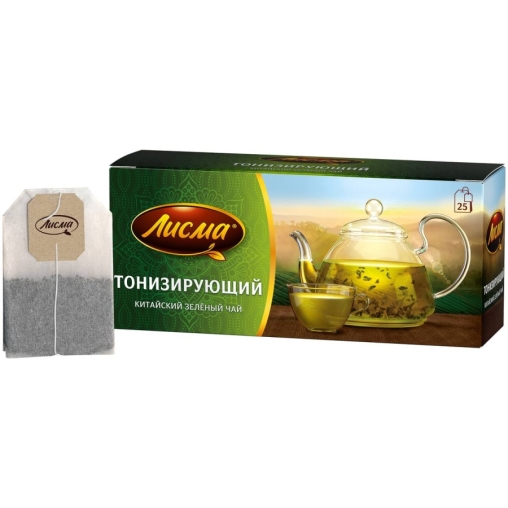 Чай зеленый Лисма Тонизирующий китайский 25 пак. × 1.5 г