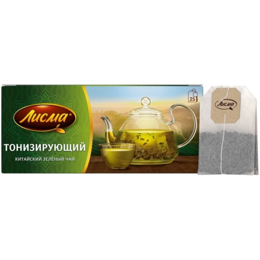 Чай зеленый Лисма Тонизирующий китайский 25 пак. × 1.5 г