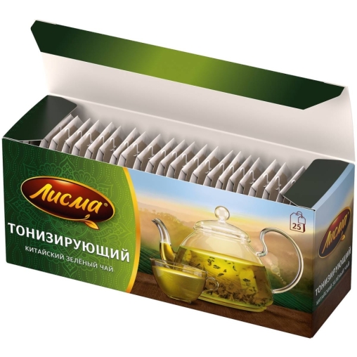 Чай зеленый Лисма Тонизирующий китайский 25 пак. × 1.5 г