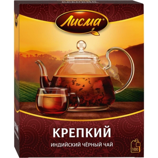 Чай черный Лисма Крепкий индийский 100 пак. × 2.0 г Чай черный Лисма Крепкий индийский 100 пак. × 2.0 г