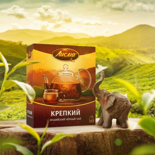 Чай черный Лисма Крепкий индийский 100 пак. × 2.0 г Чай черный Лисма Крепкий индийский 100 пак. × 2.0 г
