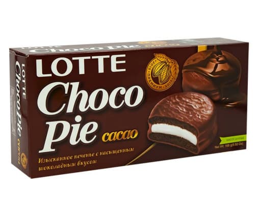 Lotte Choco Pie Cacao Шоколадный 28 г