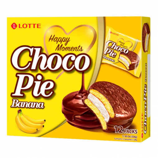 Lotte Choco Pie Banana Банан 28 г bigpack