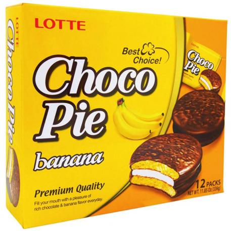 Lotte Choco Pie Banana Банан 28 г bigpack