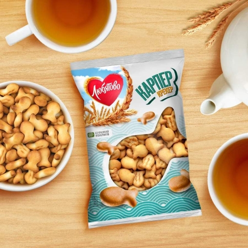 Любятово крекер Карпер флоу-пак 300 г