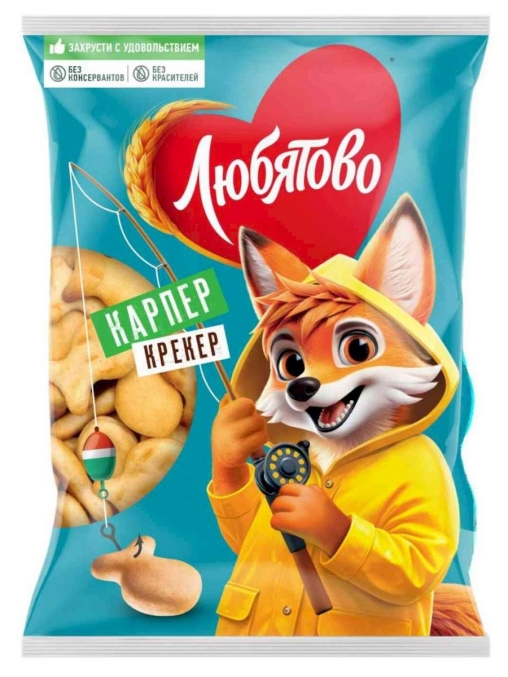 Любятово крекер Карпер флоу-пак 300 г