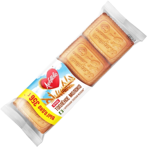 Печенье Любятово сахарное Варёная сгущёнка 352 г