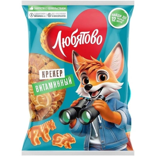 Любятово крекер Витаминный флоу-пак 300 г