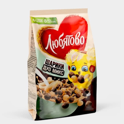 Шарики ЛЮБЯТОВО Дуо Микс 200 г