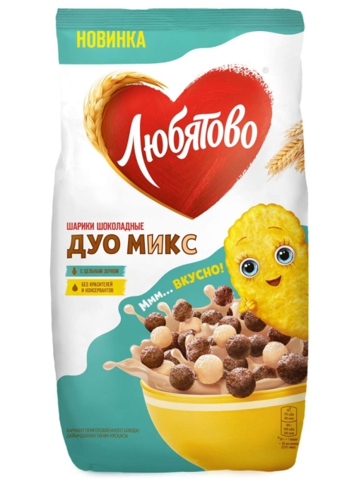 Шарики ЛЮБЯТОВО Дуо Микс 200 г