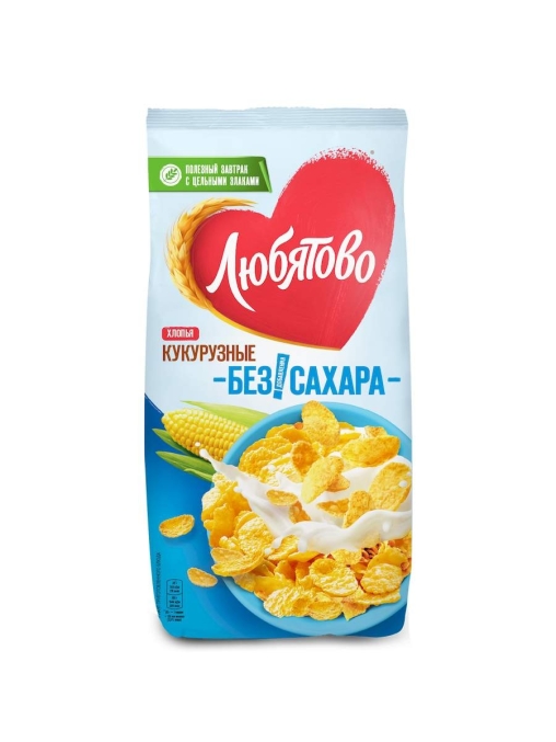 Хлопья Любятово Кукурузные лёгкие 270 г